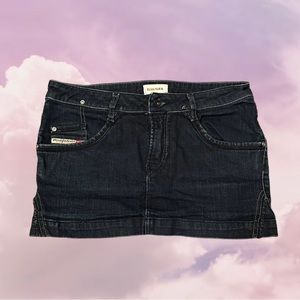 Vintage y2k diesel mini skirt jean denim